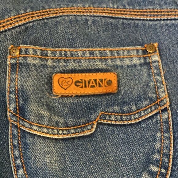 super high waisted “mom jeans”  - Gitano Jeans size 12 VTG converts to size 6 - Picture 6 of 12